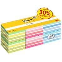 Self-adhesive note, 76x76 mm, 6x450 sheets, 3M POSTIT, mixed colors